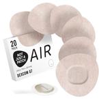 Not Just A Patch Air Patches for Dexcom G7 and Stelo, Beige, 20 ct