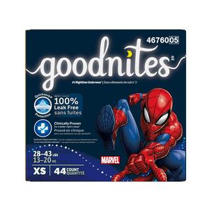 Goodnites Youth Pants for Boys X-Small, Giga Pack