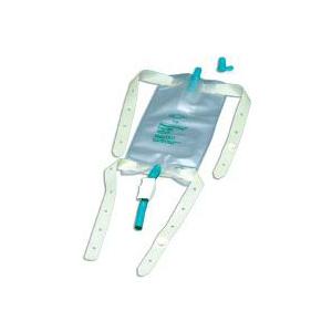 Bard Dispoz-A-Bag&reg; Leg Bag with Flip-Flo&trade; Valve, Sterile, with Fabric Straps 32 oz