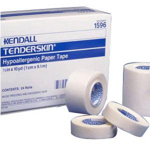 Kendall Tenderskin&reg; Hypoallergenic Paper Tape 1/2" x 10 yds