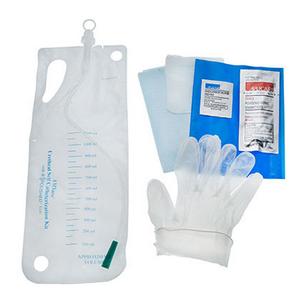 Amsino AMSure&reg; Urethral Self Catheterization Kit, with R-Polished Eyes, 16Fr OD