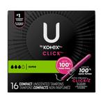 U by Kotex Supreme Premium Compact Tampons, Super, 16 ct, Replaces Item 6951570