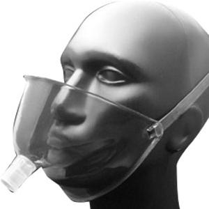Salter Labs Comfort Face Tent without Aerosol Tube Clear, with an Elastic Head Strap