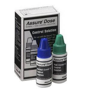 Assure&reg; Dose Blood Glucose Control Solution, Normal/High Level