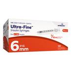 Ultra-Fine™ Insulin Syringe with Half-Unit Scale 3/10cc Volume, 31G x 6mm