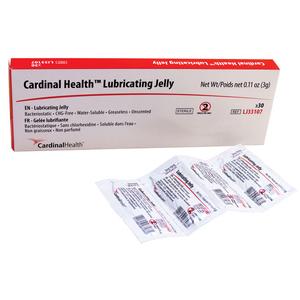 Cardinal Health&trade; Lubricating Jelly, 3g Foil Packet