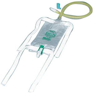 Bard Dispoz-A-Bag&reg; Leg Bag with Flip-Flo&trade; Valve, Sterile, with Fabric Strap, 18" Extension Tubing 19 oz