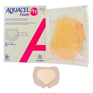 ConvaTec Aquacel&reg; Foam Pro Adhesive Dressing, Sacral, 8" x 6-3/4"