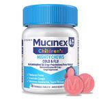 Mucinex Children's Mighty Chews Daytime Cold & Flu, Mixed Berry, 16 ct