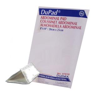 Derma Sciences Dupad&reg; Abdominal Pads, Sealed End, 8" x 10"