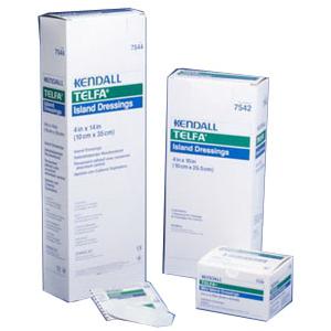 Kendall Telfa&trade; Sterile Adhesive Island Dressing, Soft, Non-Woven, 6" x 6"
