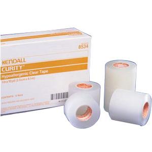 Curity&trade; Hypoallergenic Clear Tape 3" x 10 yds
