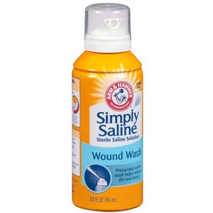 Church & Dwight Simply Sterile Wound Wash Saline 3Oz, 99cc, No burning