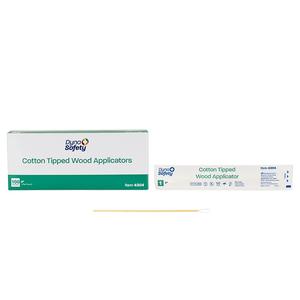 Dynarex Cotton Tipped Applicator with Wood Shaft 6" Sterile, Highly Absorbent, 1/pouch