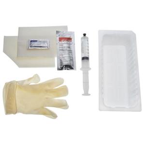AMSure Foley Insertion Tray with Prefilled Syringe 30cc, 1000mL Tray, Drape, Vinyl Gloves, BZK, Sterile