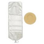 Hollister Pouchkins&trade; One-Piece Newborn Pouch with Up to 1-3/8" Cut-to-Fit Flat SoftFlex&reg; Skin Barrier, Soft Wire Closure, Ultra Clear