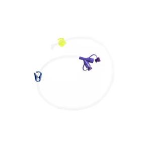 Kangaroo&trade; Skin Level Tube Access Continuous Right Angle Feeding Set, Non-Sterile
