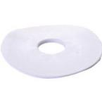 All-Flexible Basic Flat Mounting Ring 1-1/8" Opening, 3-3/4" Diameter, White Vinyl