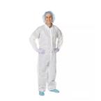 Cardinal Health&trade; Staff Coveralls, Fluid-Resistant, Universal, White