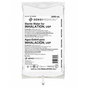 Sensimedical Sterile Water for Inhalation USP, 2000mL Bag