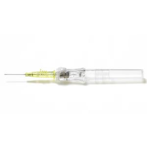 BD Insyte Autoguard BC Shielded IV Catheter with Blood Control Technology, Yellow, Straight, 24G x 0.75 in