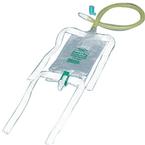 Bard Dispoz-A-Bag&reg; Leg Bag with Flip-Flo&trade; Valve, Sterile, with Fabric Strap, 18" Extension Tubing 19 oz