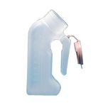 Medline Industries Male Urinal with Lid 1000mL, Translucent