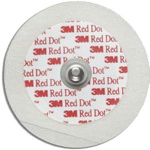 3M Red Dot&trade; Pediatric Monitoring Electrodes with Micropore&trade; Tape Backing 4-2/5cm D, Flexible