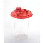 Cardinal Health&trade; Suction Canister Liner with Filter, Lid and Shut Off Valve, 1500 cc