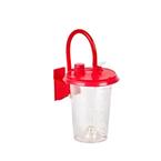 Cardinal Health Medi-Vac CRD Outer Canister/Bracket with On/Off Valve, 1500mL