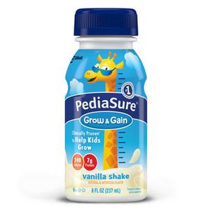 Pediasure Grow &amp; Gain Vanilla Retail 8 oz. Bottle