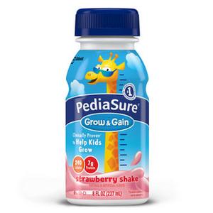 Pediasure Grow &amp; Gain Strawberry Retail 8 oz. Bottle