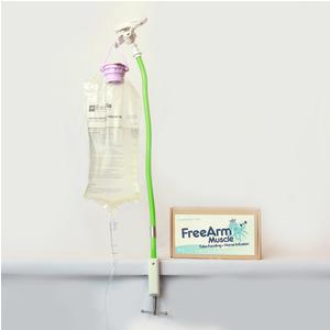 FreeArm Muscle Tube Feeding and Infusion Holder, Green