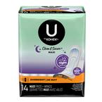 Kimberly Clark U by Kotex&reg; Super Premium Sanitary Pad, with Overnight Wing, Maximum Absorbency