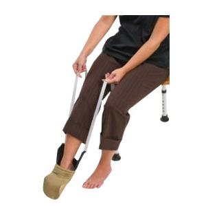DMI&reg; Deluxe Sock Aid with 29" L Straps, White