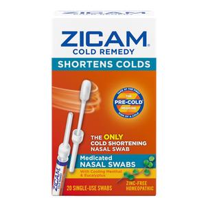 Emerson Zicam&reg; Cold Remedy Nasal Swab, 20 count