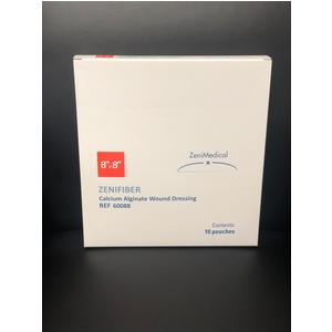 ZeniFiber Calcium Alginate Wound Dressing, 8" x 8"