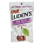 Luden's Dual Relief Wild Cherry Cough Drops, 25 ct.