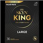 SKYN King Large Non-Latex Condom, 36 ct - REPLACES ANS210137