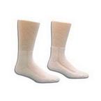 HealthDri&trade; Foot-Friendly Diabetic Acrylic Socks, White, Latex-Free, Size 9-11