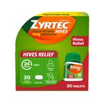 Zyrtec Hives Relief Tablets, 10 mg, 30 ct