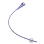 Cardinal Health&trade; Dover&trade; 100% Silicone Foley Catheter, 3-Way, 5mL Capacity, 22Fr OD, 16"