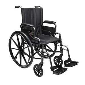 GF Health Traveler&reg; L4 Folding Wheelchair 18" x 16" Seat