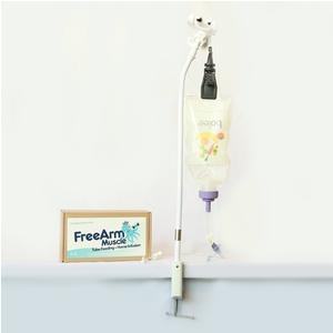 FreeArm Muscle Tube Feeding and Infusion Holder, White