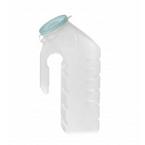Medline Industries Male Urinal with Glow-in-the-dark Lid 1000mL, Clear