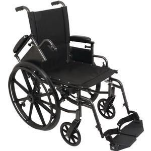 PMI ProBasics&trade; K4 High Strength Patient Wheelchair, Lightweight, with Swing-Away Footrests, 300 lb Capacity, Seat 16" Seat Depth 16" Depth 32"