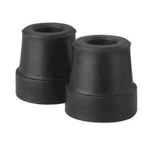 Medline Industries Guardian&reg; Cane Tip with Reinforcing Metal Insert 5/8" I.D, for Large Base Canes, Black