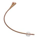 Dover 2-Way Foley Silver Coated Silicone Coude Tip Urethral Urinary Catheter, 16FR, 5ML