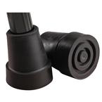 Medline Cane Replacement Tip, 0.875" ID, Black