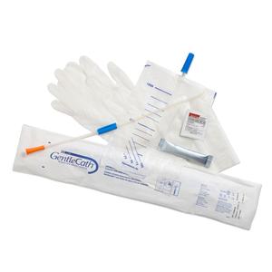 ConvaTec GentleCath™ Hydrophilic Urinary Catheter, with Water Sachet and Insertion Kit, Coude/Tiemann, 10CH, 15.7"